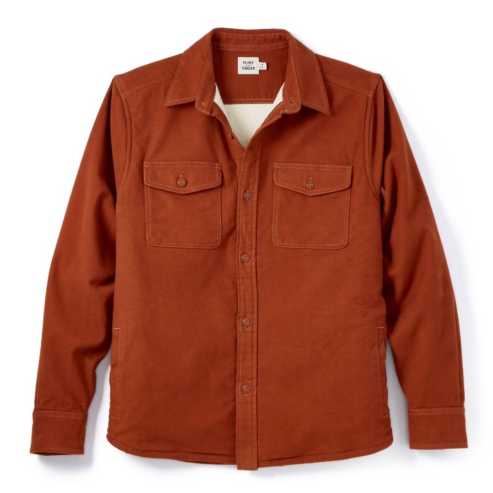 Flint & Tinder Moleskin Jacket Rust - M